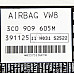 AIRBAG модул Volkswagen Passat (B6) 2005-2010  , ОЕМ 3C0909605M