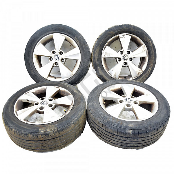 Алуминиеви джанти 5x112 с гуми R16 Skoda OCTAVIA III (5E5), ОЕМ 5E0601025C