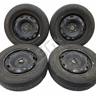 Стоманени джанти 5x100 с гуми R14 Volkswagen Polo IV (9N) 