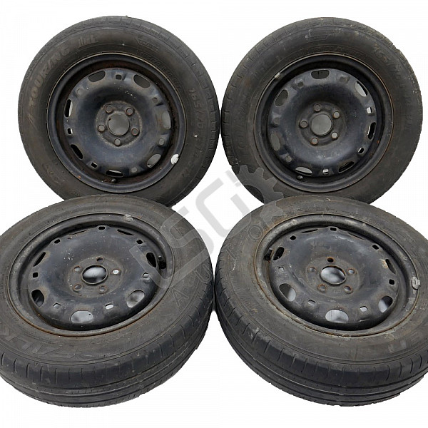 Стоманени джанти 5x100 с гуми R14 Volkswagen Polo IV (9N) 