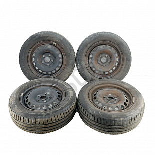 Стоманени джанти 5x112 с гуми R15 Skoda OCTAVIA II (1Z)