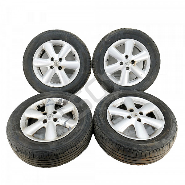 Алуминиеви джанти 4x100 с гуми R15 Nissan Note I (E11)