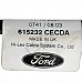 Механизъм с жила скоростен лост Ford S-MAX, ОЕМ 615232CECDA